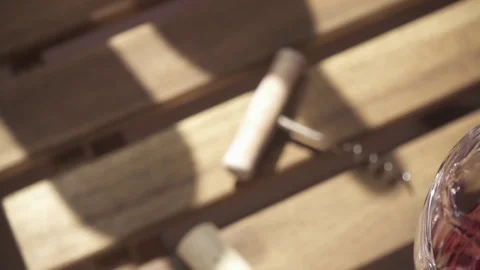 Slow motion pour wine into a glass from a bottle Stock Footage 88916005