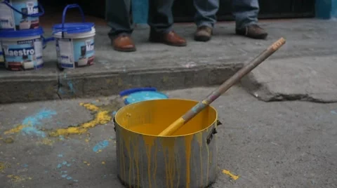 Slow Motion Pouring Paint 2 動画素材 46361072