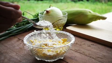 Slow motion of preparing corn for cooking Stock Footage 66525116