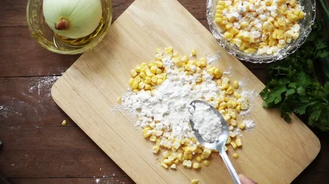 Slow motion of preparing corn for cooking Stock Footage 66529136