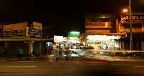 Slow motion of the quant streets in Georgetown, Malaysia. Stock Footage 115064175