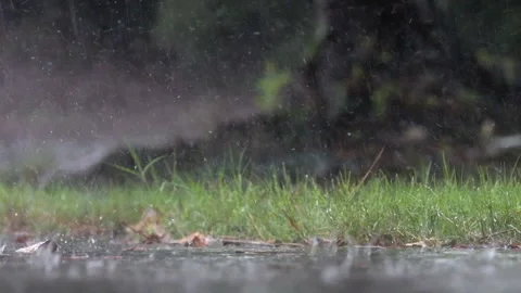 Slow Motion Rain Background Video stock 157242966