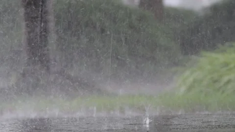 Slow  Motion Rain Background Stock Footage 157377078