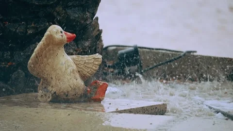 Slow motion rain Stock Footage 285315858