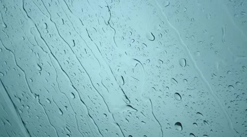 Slow motion Raining over front car windshield Stock Footage 67957215