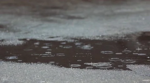 SLOW MOTION: rainy day Video stock 49634851