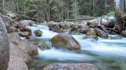 Slow motion river Stock Photos