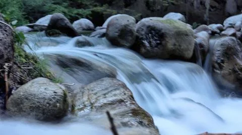 Slow motion river Stock Photos