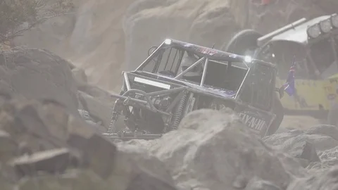 Slow motion rock crawl Stock Footage 77608370