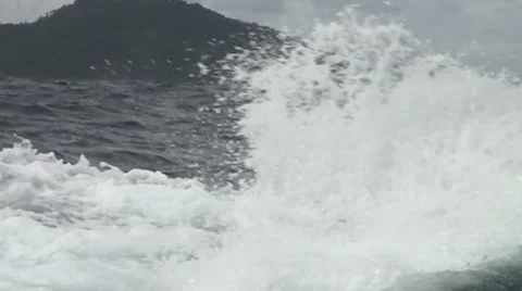 Slow motion of rough sea Stock Footage 28885085