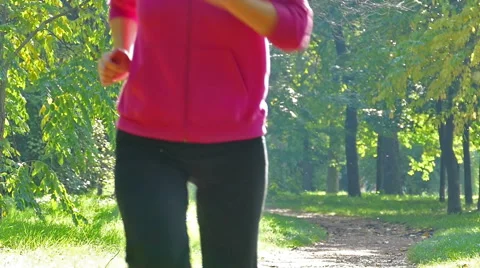 The Slow Motion of Running In the Nature Stock Footage 56429116