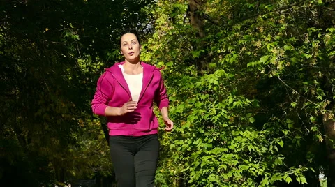 The Slow Motion Of Running In A Nature Stock-Footage 56538528