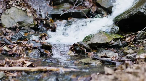 Slow Motion Running River 動画素材 63216299