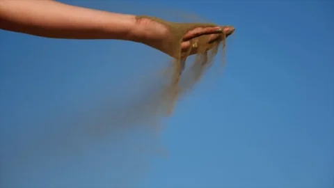 Slow Motion Sand Pour Vídeo Stock 123585803