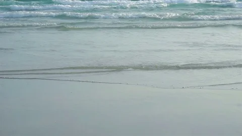 (Slow motion) Sea wave at beach in Thailand Stock Footage 81617965