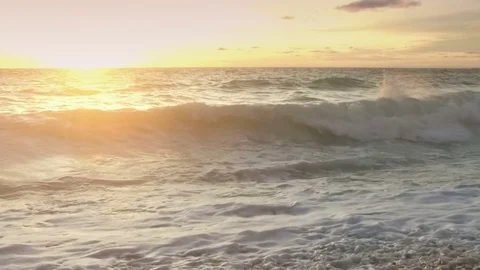 Slow Motion of Sea Wave Video stock 83322060