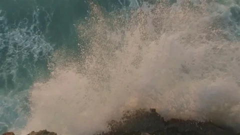 Slow Motion of Sea Wave. Video stock 83360809