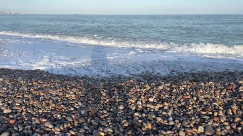 Slow motion of sea wave Stock Footage 261672316