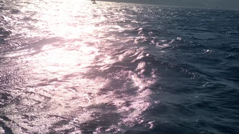 Slow motion of a sea wave view from a boat 스톡 동영상 276160693