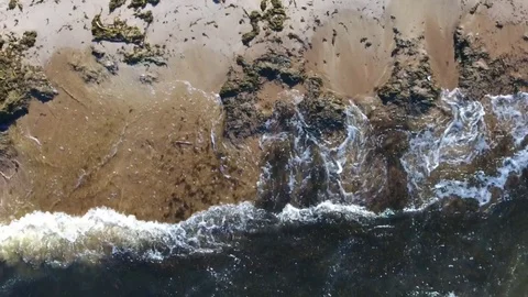 Slow motion sea waves from above - 2 스톡 동영상 73926087