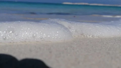 Slow motion of sea waves Stock Footage