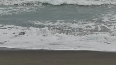 Slow-motion sea ​​waves Stock Footage 229017873