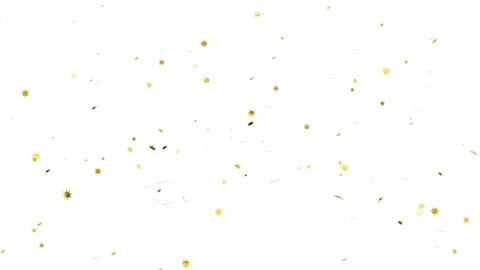 Slow motion. Seamless loop. Gold confetti explosions pack on white background  Stock-Footage 184011729