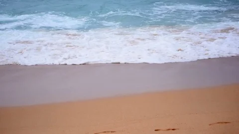 Slow motion seascape view of tropical beach in awesome pastel colors. 動画素材 70284955