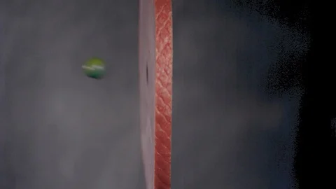Slow Motion Shooting Things With Gun bullets &amp; Explosions Stock Footage 124245699