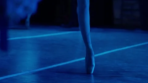 SLOW MOTION SHOT OF BALLET DANCER FEET Stock Footage 279651232