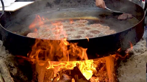 Slow motion shot of cooking of traditional Pakistani food (14) Stock Footage 252118603