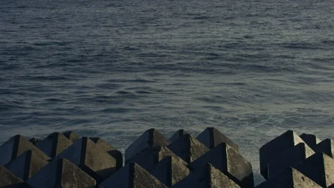 Slow motion shot of crashing waves. Stock Footage 101409558