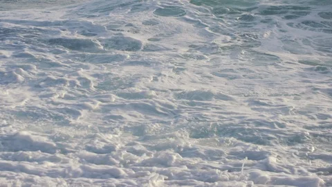 Slow motion shot of crashing waves. Stock Footage 101410256