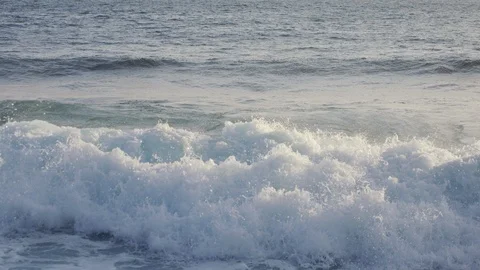 Slow motion shot of crashing waves. Stock Footage 101410258