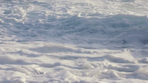 Slow motion shot of crashing waves. Stock Footage 101410324