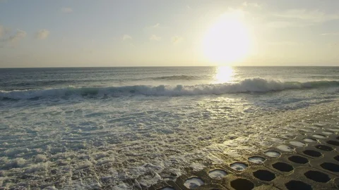 Slow motion shot of crashing waves. Stock Footage 101412268