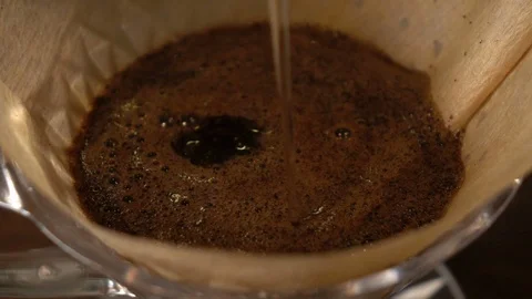 Slow motion shot of drip coffee Stock Footage 104652628