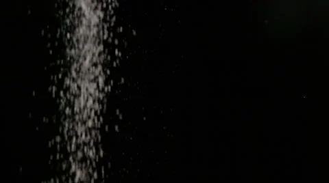 Slow Motion shot Of Falling Flour Stock Footage 60824023