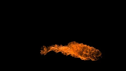 Slow motion shot of fire blowing out Video stock 122166141
