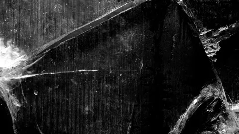 Slow Motion Shot of Ice Breaking Texture Stock Footage 310873241