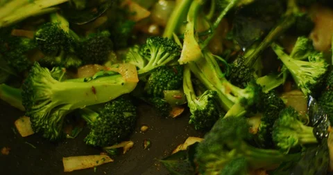 Slow Motion shot of a India Mix Vegetable Dish being prepared Stock Footage 116667320