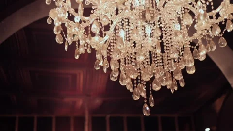 A Slow Motion Shot of an Indian Wedding Venue Decoration in India Stock Footage 296480882