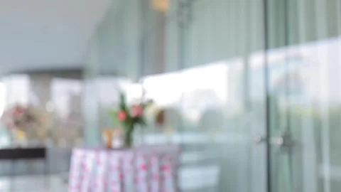 A Slow Motion Shot of an Indian Wedding Venue Decoration in India Stock Footage 296480904