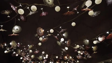 A Slow Motion Shot of an Indian Wedding Venue Decoration in India Stock-Footage 313111463