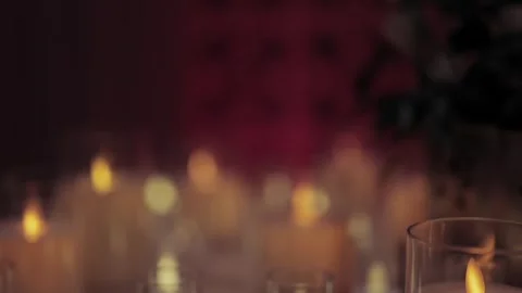 A Slow Motion Shot of an Indian Wedding Venue Decoration in India Stock Footage 313463348