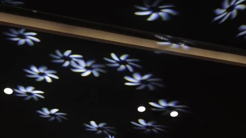 A Slow Motion Shot of an Indian Wedding Venue Decoration in India Stock Footage 313463392