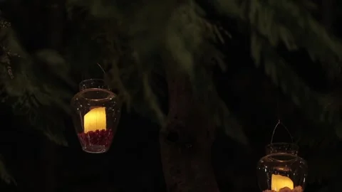 A Slow Motion Shot of an Indian Wedding Venue Decoration in India Stock Footage 314147486