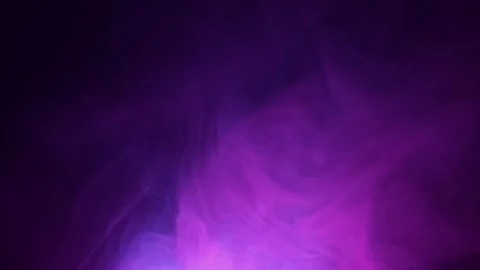 Slow Motion Shot of Modern Neon Smoke Abstract Background on Black Stock Footage 313531237