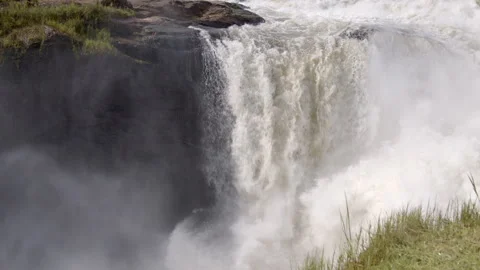 Slow motion shot of Murchison Falls, Uganda Stock Footage 250659892