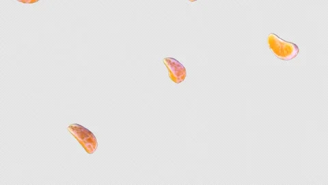 Slow Motion Shot of Oranges or Tangerines  Juicy Oranges  Flying Towards Camera  Stock Footage 243903740